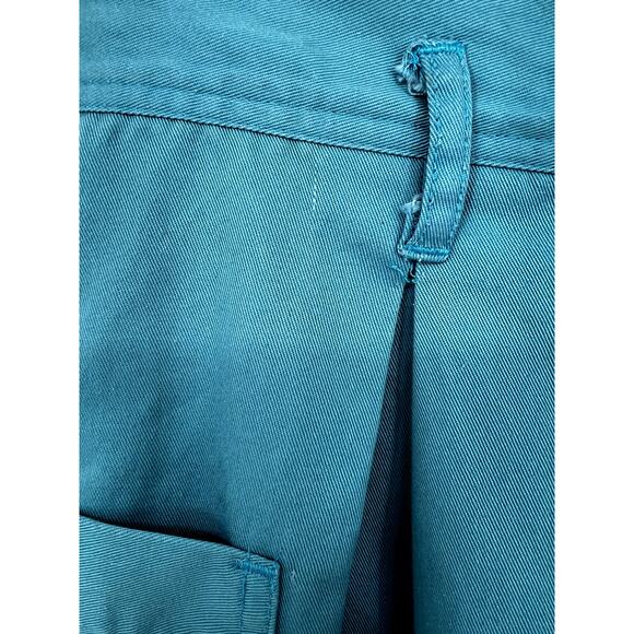 Vintage 80s {Harbor Lights} A-Line High-Waist Mom Shorts Turquoise Blue Medium - Picture 5 of 9